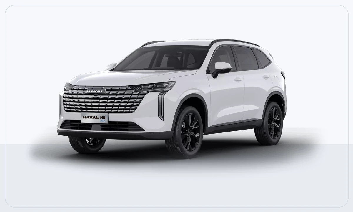 White Haval H6 premium SUV available for rent in Pakistan